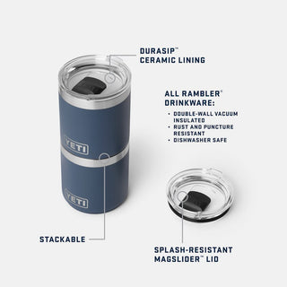 Rambler® 10 oz Stackable Lowball  + Durasip™ Ceramic Lining