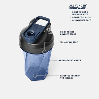 Yonder® 20 oz Shaker Bottle  With Helimix® Technology