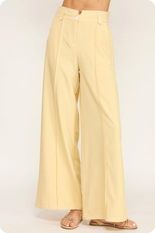 Serena Wide Leg Trousers • Butter Scotch