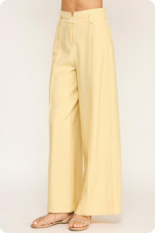 Serena Wide Leg Trousers • Butter Scotch