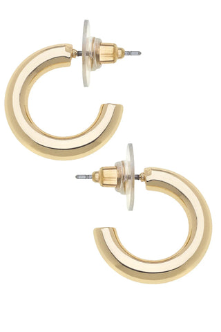 Celia Hoop Earrings • Shiny Gold