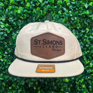 St. Simons Island Leather Patch Hat
