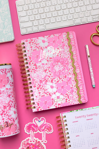 Large 17 Month Agenda • Conch Shell Pink Burst of Joy