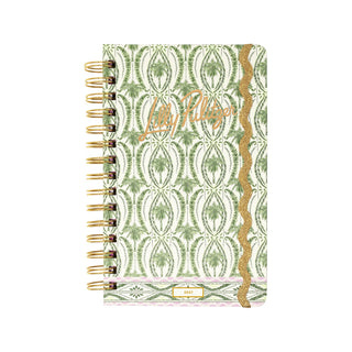 Medium 12 Month Agenda • Textured Palm Stripe