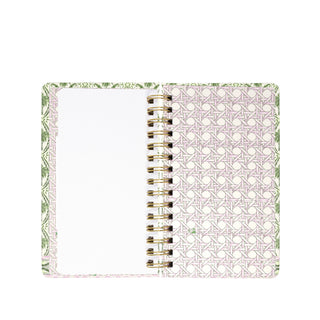 Medium 12 Month Agenda • Textured Palm Stripe
