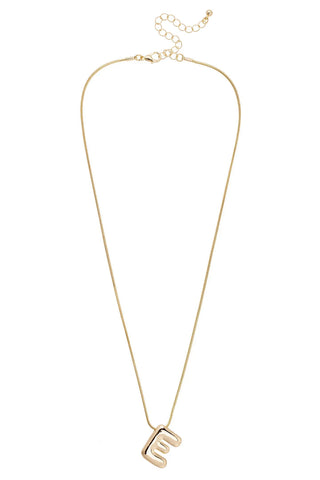 Amy Initial Necklace • Shiny Gold