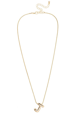 Amy Initial Necklace • Shiny Gold