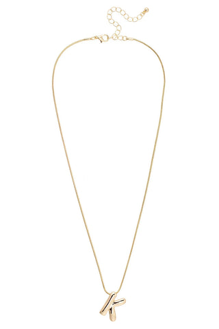 Amy Initial Necklace • Shiny Gold