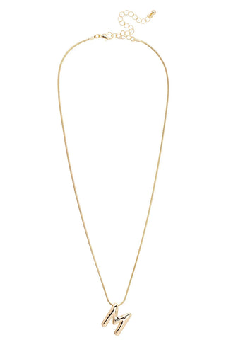 Amy Initial Necklace • Shiny Gold