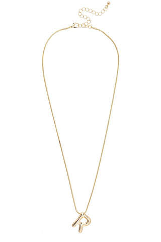 Amy Initial Necklace • Shiny Gold