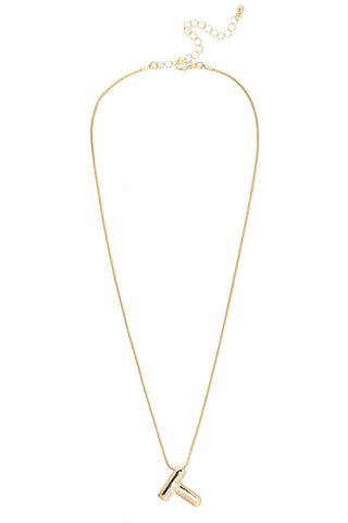 Amy Initial Necklace • Shiny Gold