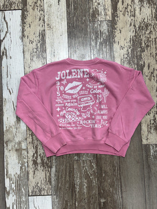 Dolly Songs Sweatshirt • Pink