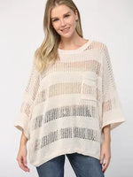 Emerson Crochet Sweater • Cream