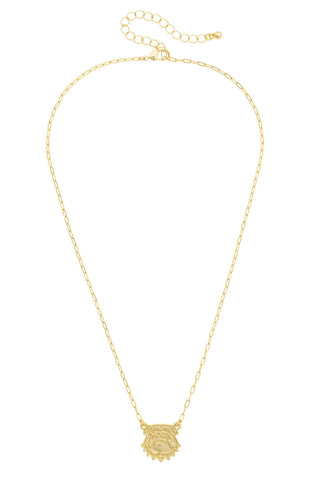 Georgia Bulldogs 24K Stamped Logo Necklace • Gold