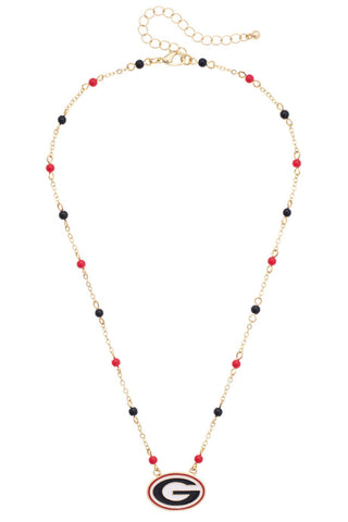Georgia Bulldogs Logo Layering Necklace