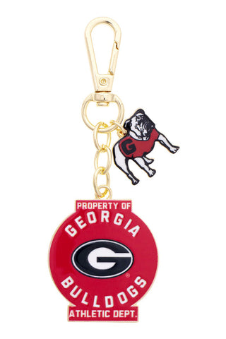 Georgia Bulldogs Vintage Athletic Department Enamel Bag Charm