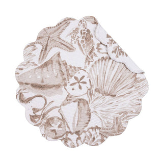 Coastal Barley Coast Shells Round Placemat