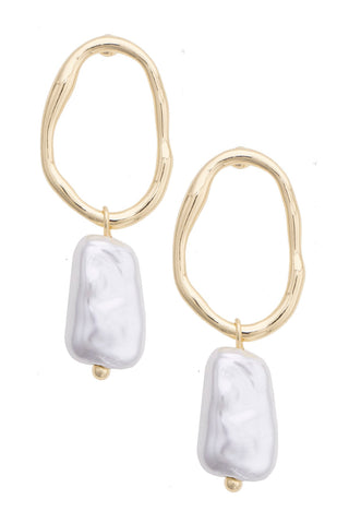 Rivera Pearl Drop Earrings • Ivory