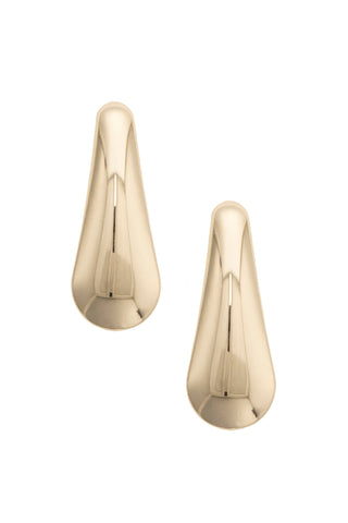 Diana Sculpted Statement Earrings • Shiny Gold
