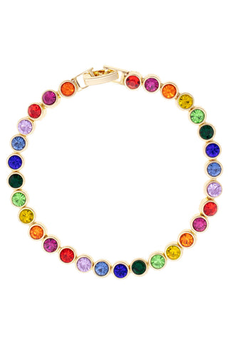 Gwen Rainbow Tennis Bracelet • Multi