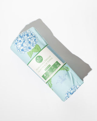 Hydrangea Trellis Giant Beach Towel • Blue