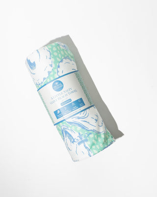 A Little Salty Giant Beach Towel • Emerald