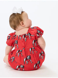 The Georgia Bulldogs Puff Sleeve Onesie