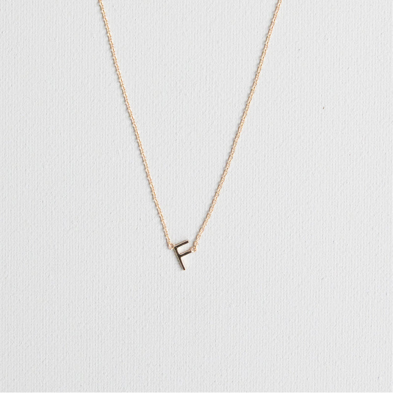 Gold Luxe Necklace • Initial