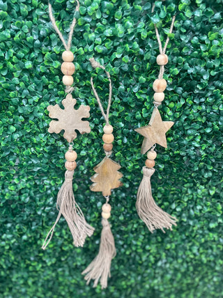 Holiday Icon Wooden Ornements