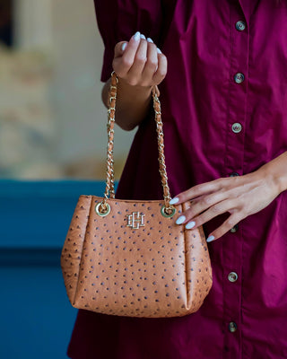Lainey Mini Tote • Saddle EO