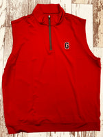 Block G 1/4 Zip Performance Vest • Red