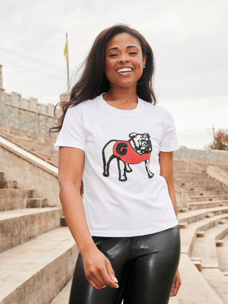 The Mascot Beaded Tee • Georgia