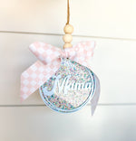 Retro Circle Acrylic Tag • Personalized