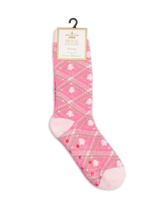 Women's Layton Tree Plaid Snuggle Socks