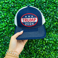 Trump 2024 Snapback Hat • Navy