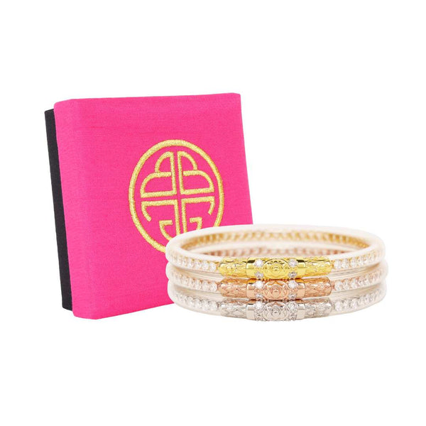 All Weather Bangles • Three Queens Crystal Clear