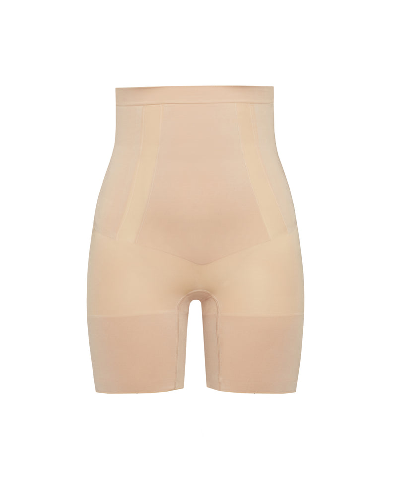 High-Waisted Mid-Thigh Short • Soft Nude
