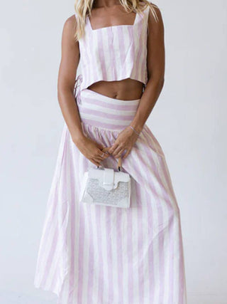Darbie Two-Piece Skirt Set • Pink
