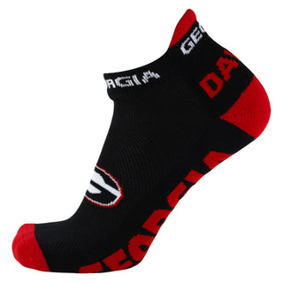 Georgia Bulldogs Black Footie Socks