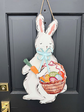 Tin Bunny Door Hanger