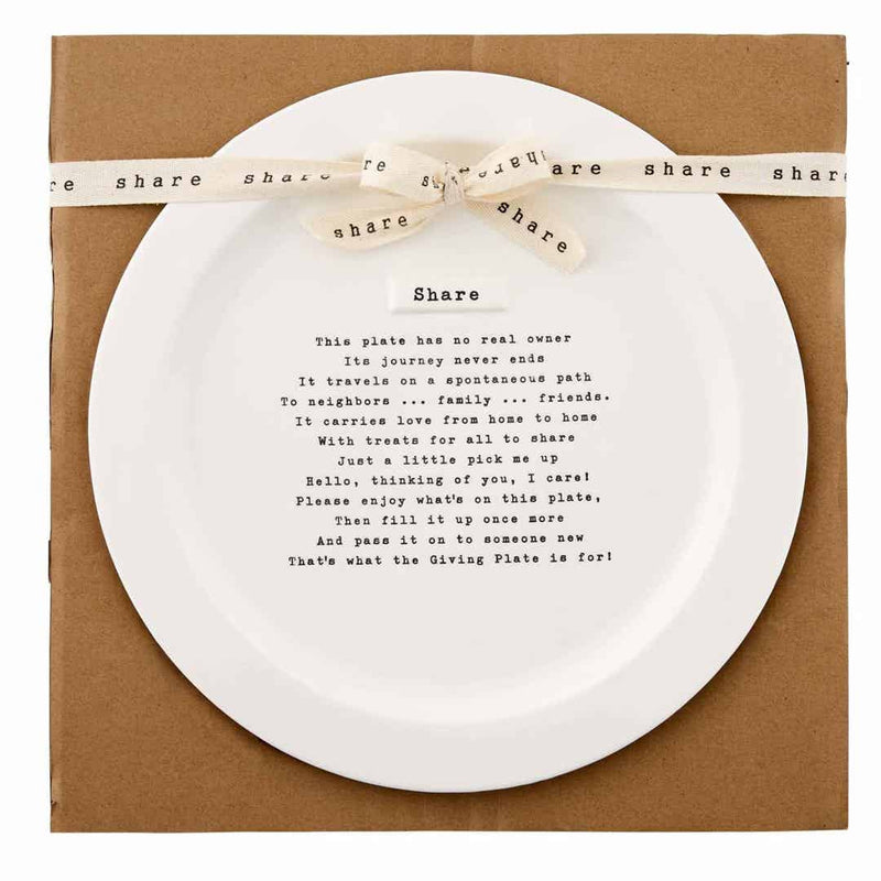 Stoneware "Share" Platter