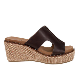 Kiss N Tell Wedge Sandal • Walnut