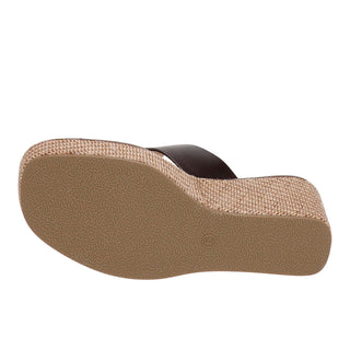 Kiss N Tell Wedge Sandal • Walnut