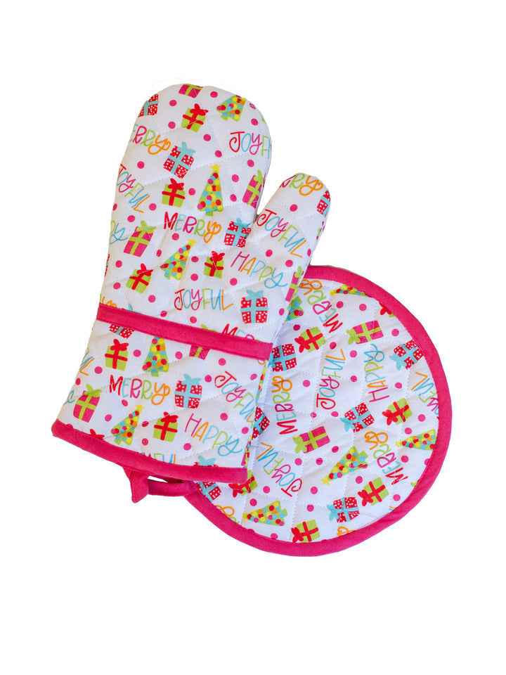 Potholder Set • Happy Joyful