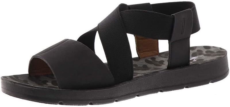 Thrive Slip On Stretch Sandals • Black