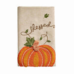 Embroidered Pumpkin Towel • Blessed