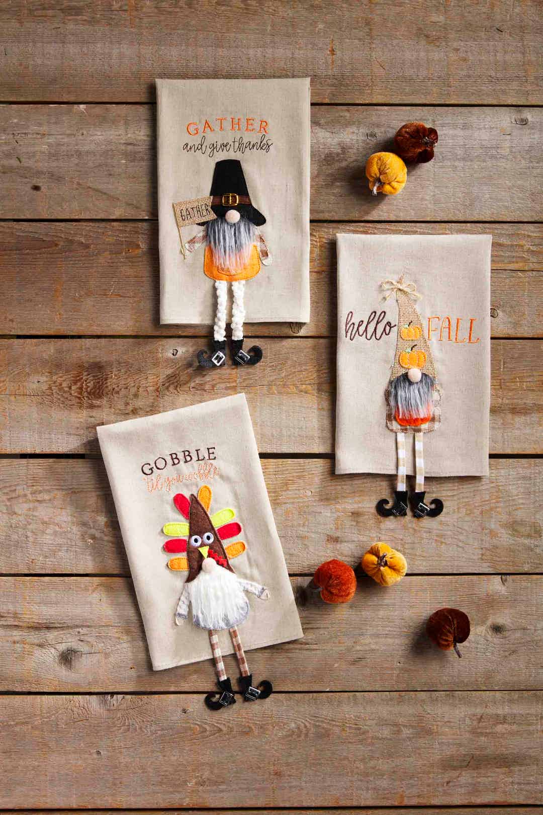 Gnome Thanksgiving Towel • Gobble