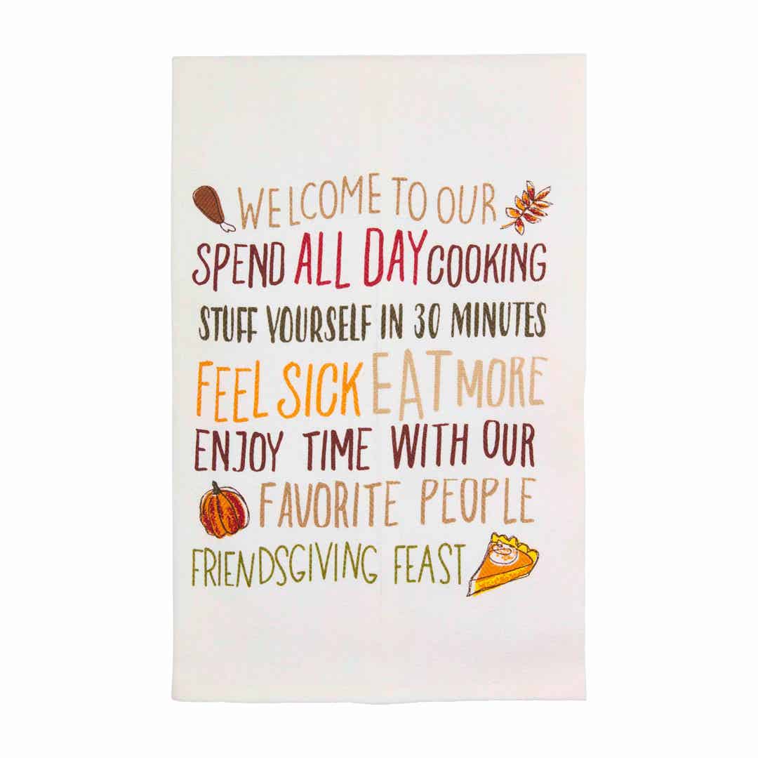 Friendsgiving Towel • Welcome