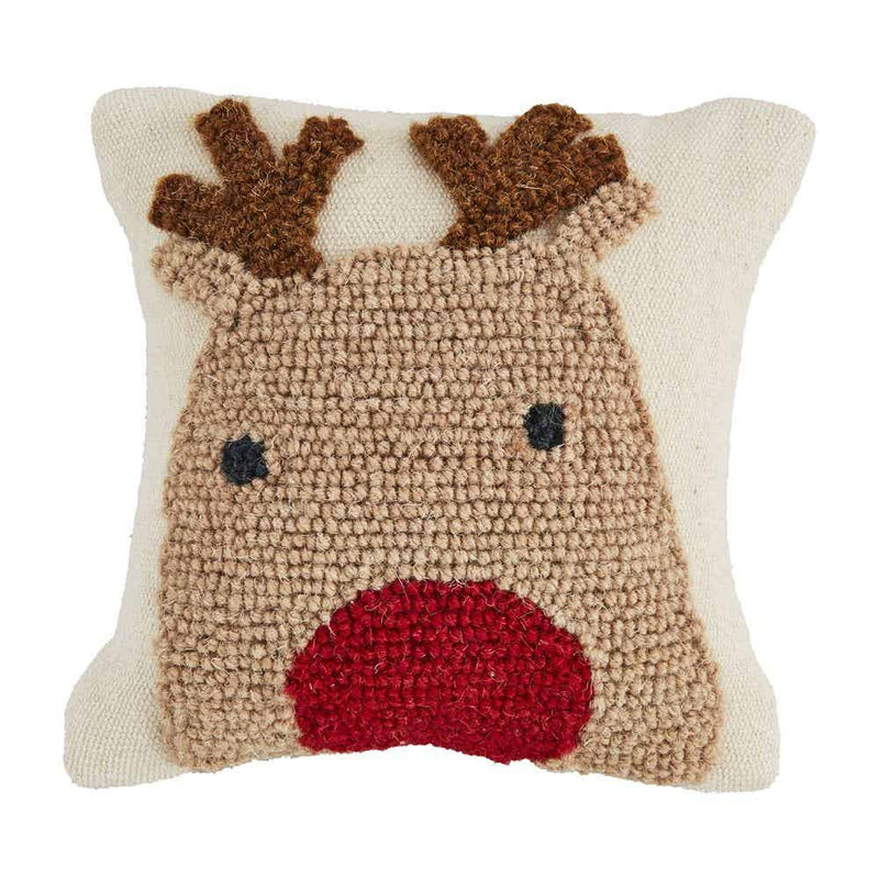 Mini Christmas Pillow • Reindeer