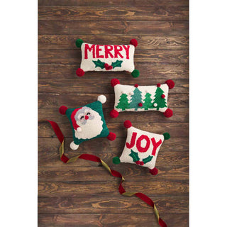 Mini Hooked Pillow • Santa